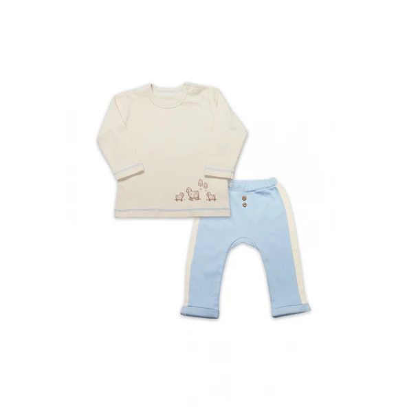 Bistyle Curly Lamb 2'li Bebe Takım 14107 Bej-ekru ürün görseli 1