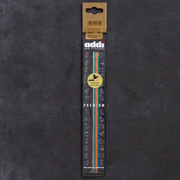 Addi Colibri 2mm 20cm Renkli Çorap Şişi - 204-7 ürün görseli 1