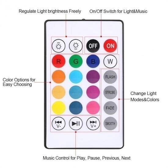 BUFFER® Kumandalı Bluetooth Hoparlör Ampul LD-37 - Resim 6