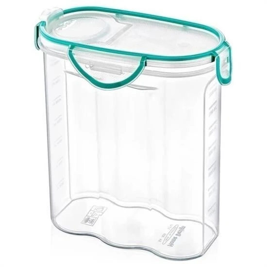 BUFFER® Kilitli Kapaklı Contalı Hava,Su Sıvı Geçirmez 2,4 Litre Erzak Saklama Kabı-SA590 ürün görseli 1
