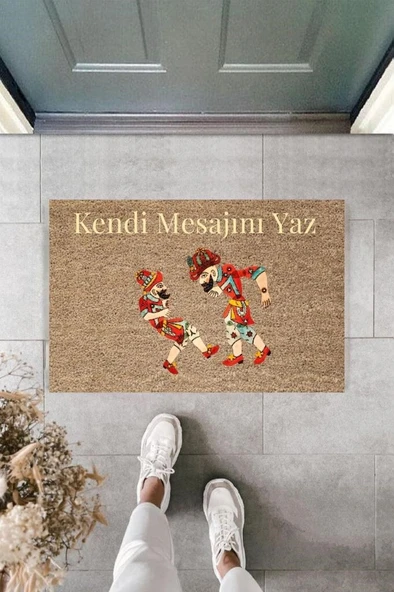 Dijital Baskı Kişiye Özel İç Kapı Dekorasyon Paspas  PS11193 ürün görseli 1