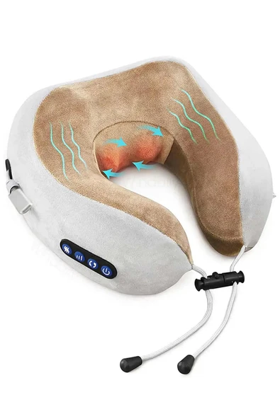 Auhma AMG32 Şarjlı Masajlı Boyun Yastığı | Taşınabilir Isıtmalı USB-C 1800 mAh ürün görseli 1