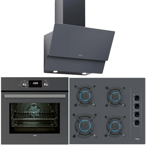 Teka Chef 4 Gri Ankastre Set ( HAK 625 ST BörekŞefim - GBC 64002 KBC ST (E4)-ATV 60 PRO ST) ürün görseli 1