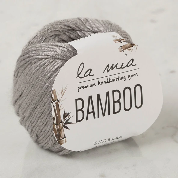 La Mia Bamboo Gri El Örgü İpi - L031 - 33860 ürün görseli 1