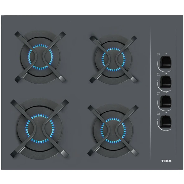 Teka GBC 64002 KBC ST Döküm ızgara Gri Ankastre Ocak ürün görseli 1