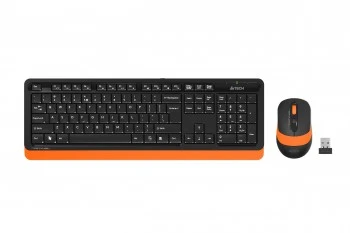 A4 TECH FG1010 Q 2.4 GHZ USB TURUNCU KLAVYE+MOUSE KABLOSUZ SET ürün görseli 1
