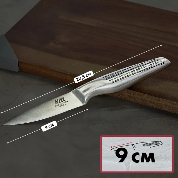 BUFFER® 9 cm Paslanmaz Çelik Ultra Keskin Mutfak Şef Bıçağı - Resim 3