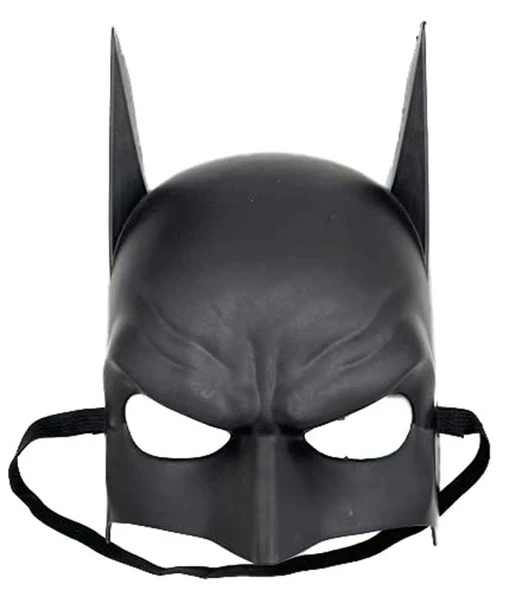 Siyah Çocuk Batman Maskesi Lastikli - Resim 3