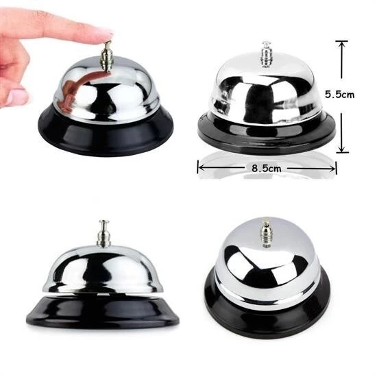 BUFFER® Masaüstü Dekoratif Otel Resepsiyon Görevli Çağırma Zili Çanı ürün görseli 1