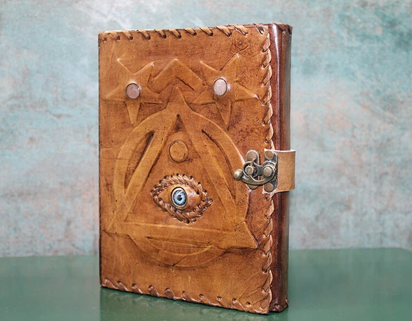 Taşlı Deri Defter Model 4 ürün görseli 1