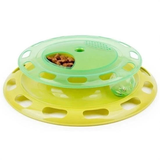 BUFFER® Döner Tablalı Kedi Yemek Yeme Kabı Eğlenceli Kedi Yemek Tabağı ürün görseli 1