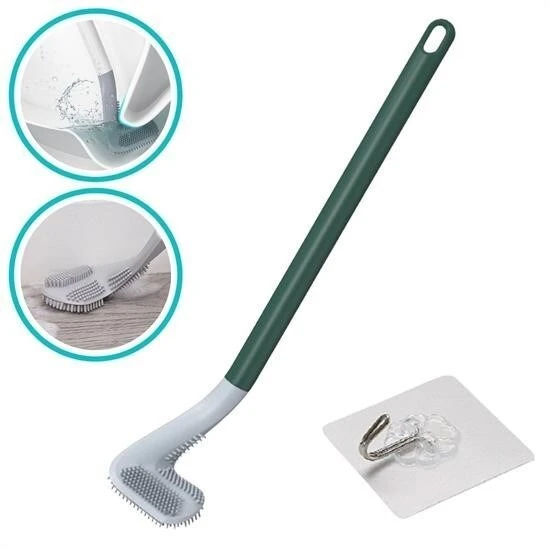 BUFFER® Golf Tasarımlı Silikon WC Klozet Mutfak Temizlik Fırçası Kanca Hediyeli ürün görseli 1