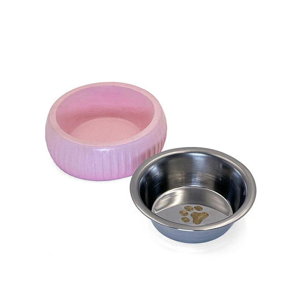 Mikopet Organik Seramik Mama Kabı Pembe ürün görseli 1