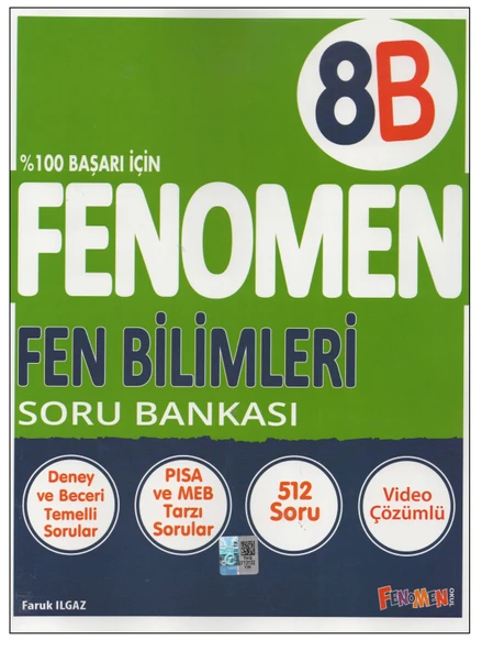 FENOMEN 8. SINIF FEN BİLİMLERİ 8B SORU BANKASI ürün görseli 1