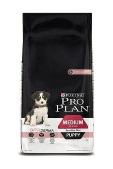Pro Plan Puppy Medium Sensitive Skin Somonlu Orta Irk Yavru Köpek Maması 12 Kg ürün görseli 1