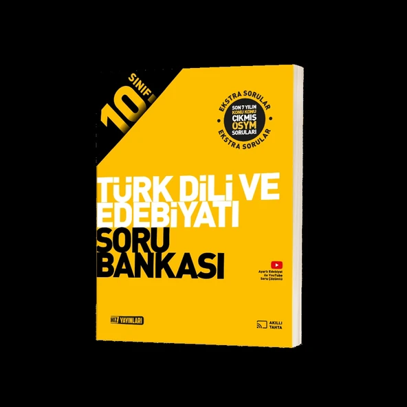 Hız Yayınları 10. Sınıf Türk Dili ve Edebiyatı Soru Bankası Güncel Müfredat ürün görseli 1