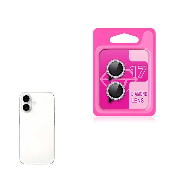Zipax Apple iPhone 17 Taşlı Kamera Lens Koruyucu Cam  ZRCL-06 ürün görseli 1