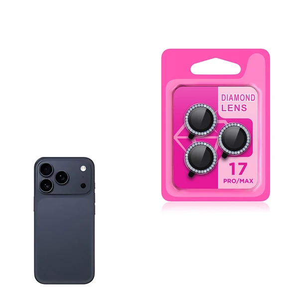 Zipax Apple iPhone 17 Pro Taşlı Kamera Lens Koruyucu Cam  ZRCL-06 ürün görseli 1