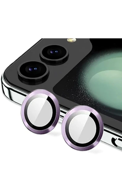Zipax Samsung Galaxy Z Flip 5 Kamera Lens Koruyucu Cam Metal  Azn-Valdez ürün görseli 1