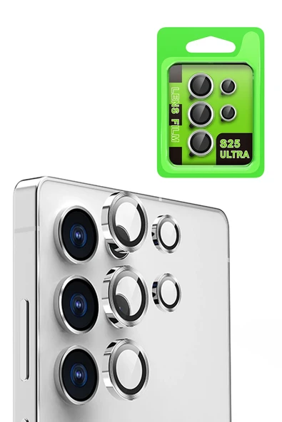 Zipax Samsung Galaxy S25 Ultra Kamera Lens Koruyucu Cam Metal  Azn-Raze ürün görseli 1