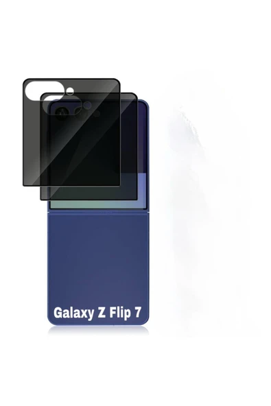 Zipax Samsung Galaxy Z Flip 7 Ekran Koruyucu Cam Hayalet Privacy Gizli 5DPrivacy ürün görseli 1