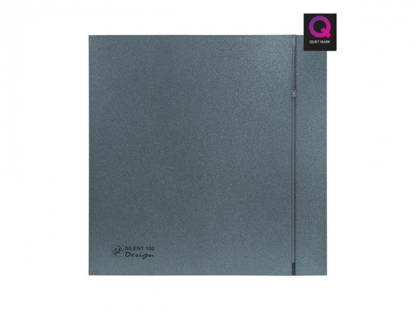 Dekoratif Gri Havalandırma Fanı Grey Silent 100 Cz Design Ultra Sessiz Banyo Wc Aspiratörü Soler Palau Estetik Dizayn ürün görseli 1