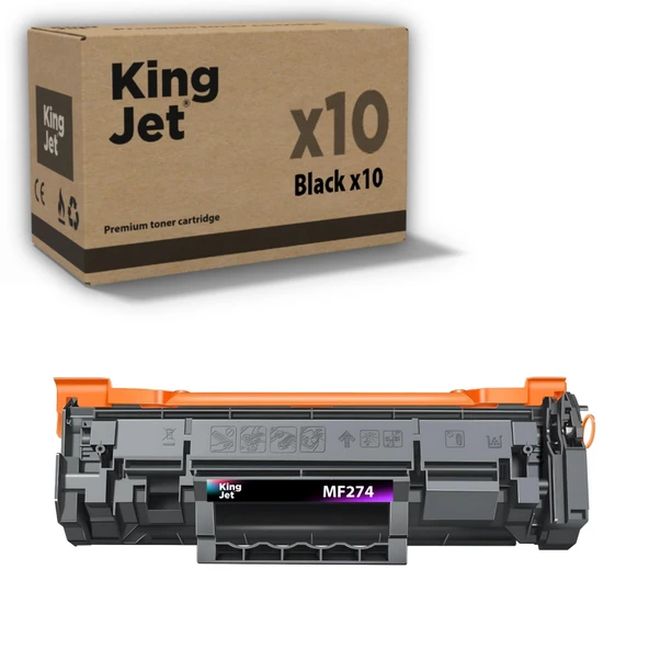 Kingjet Canon Uyumlu MF274dw Standart Kapasiteli (10'lu Paket) Muadil Toner Çipli | 071 / CRG-071 ürün görseli 1