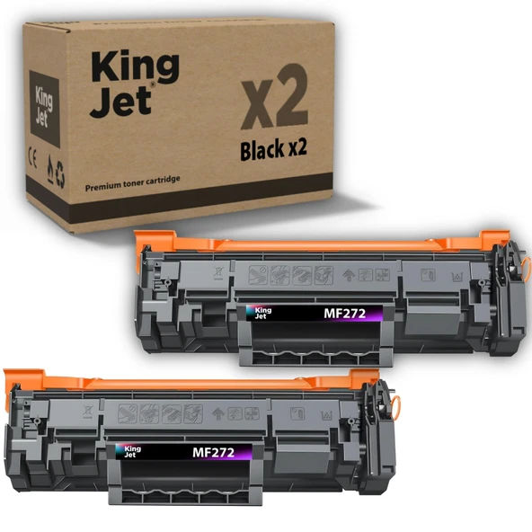 Kingjet Canon Uyumlu MF272dw Standart Kapasiteli (2'li Paket) Muadil Toner Çipli | 071 / CRG-071 ürün görseli 1