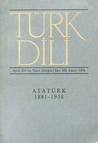 Türk Dili 302 Kasım 1976 Atatürk Özel Sayısı ürün görseli 1