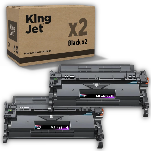 Kingjet Canon Uyumlu MF465dw Yüksek Kapasiteli (2'li Paket) Muadil Toner Çipli | 070H / CRG-070H ürün görseli 1