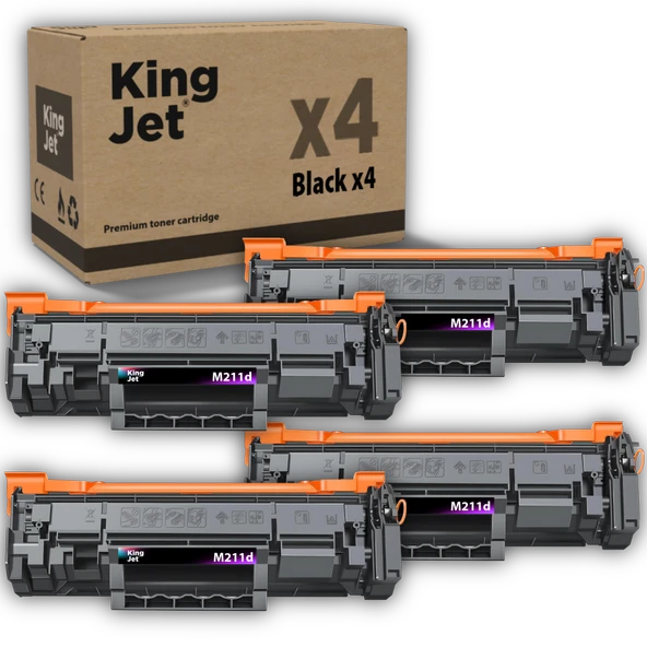 Kingjet Hp Uyumlu M211d Standart Kapasiteli (4'lü Paket) Muadil Toner Çipli | (136A) W1360A ürün görseli 1