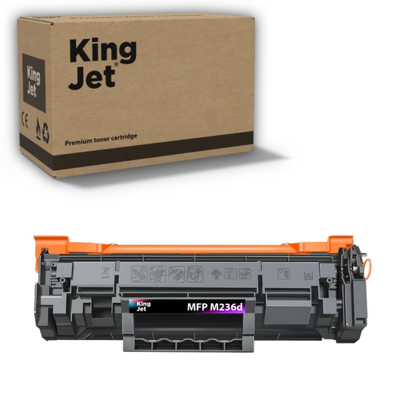 Kingjet Hp Uyumlu LaserJet MFP M236d Standart Kapasiteli Muadil Toner Çipli | (136A) W1360A ürün görseli 1