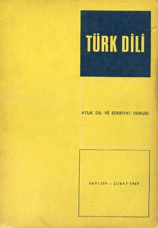 Türk Dili 209 Şubat 1969 ürün görseli 1