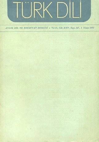 Türk Dili 247 Nisan 1972 ürün görseli 1