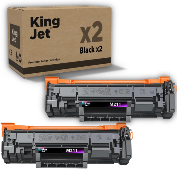Kingjet Hp Uyumlu M211 Standart Kapasiteli (2'li Paket) Muadil Toner Çipli | (136A) W1360A ürün görseli 1