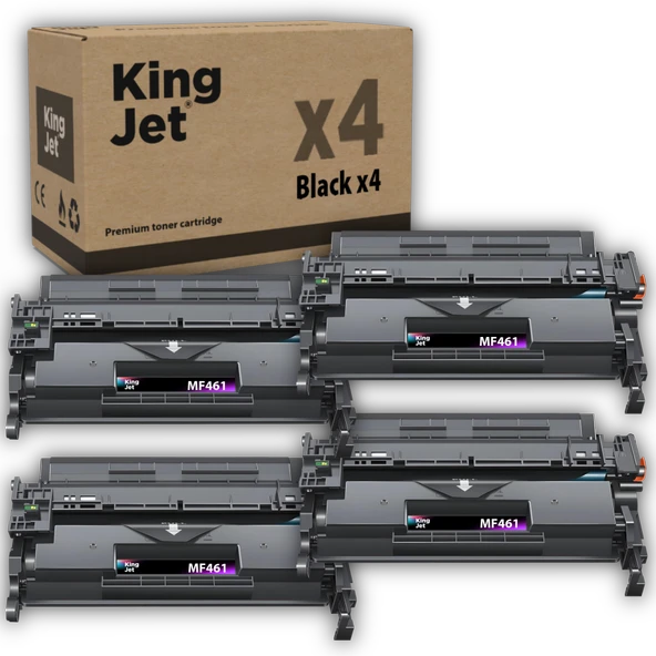 Kingjet Canon Uyumlu MF461dw Standart Kapasiteli (4'lü Paket) Muadil Toner Çipli | 070 / CRG-070 ürün görseli 1