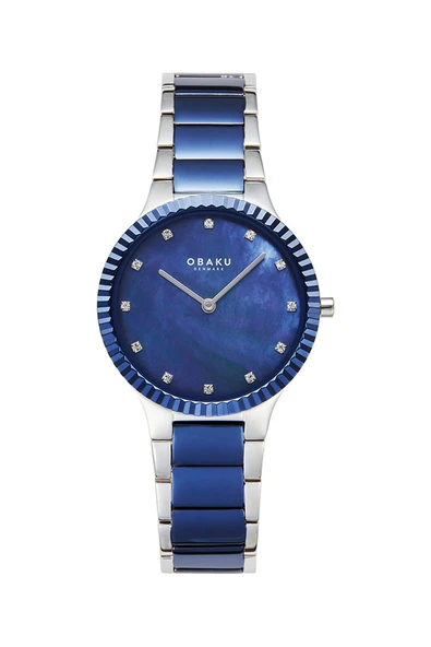 Obaku Denmark V292LXHLSK Quartz Çelik Lacivert Safir Cam 31 mm Kadın Kol Saati ürün görseli 1