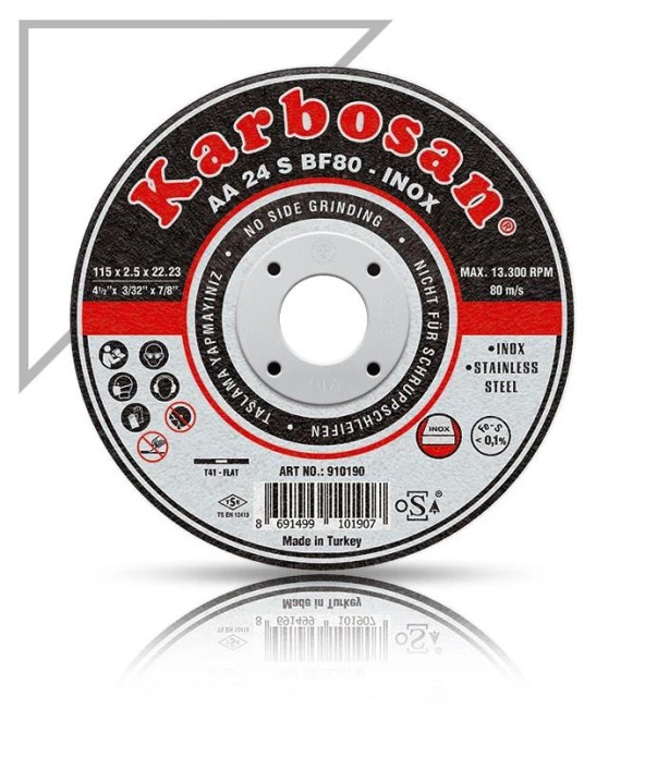 Karbosan Inox Kesici Disk 180*1.9mm ürün görseli 1