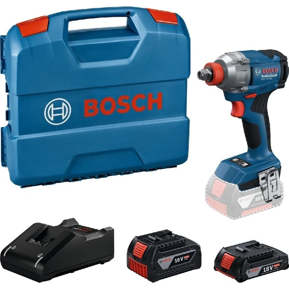 Bosch Gdx 18V-285 2 x 2AH Akülü Darbeli Somun Sıkma - 06019N2122 ürün görseli 1