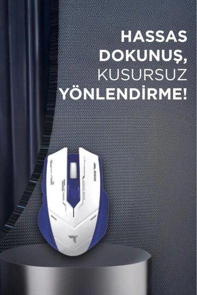 TM-20 Çift Modlu Kablosuz Oyuncu Mouse Fare - Resim 6