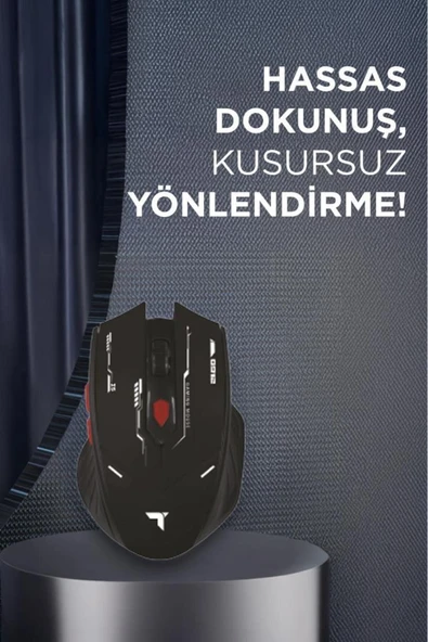 TM-20 Çift Modlu Kablosuz Oyuncu Mouse Fare - Resim 3
