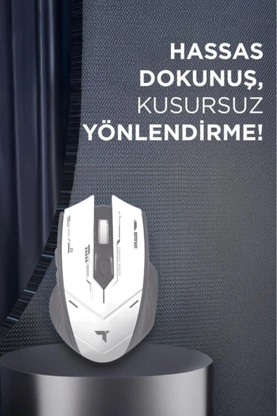 TM-20 Çift Modlu Kablosuz Oyuncu Mouse Fare - Resim 9