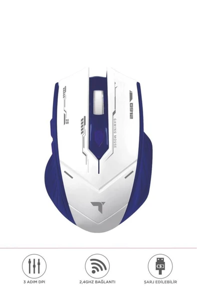 TM-20 Çift Modlu Kablosuz Oyuncu Mouse Fare - Resim 4