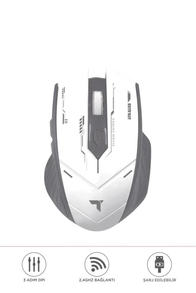 TM-20 Çift Modlu Kablosuz Oyuncu Mouse Fare - Resim 7