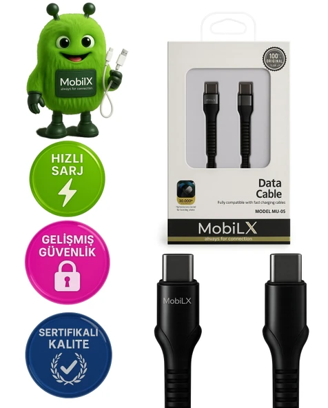 Type-C Hızlı Şarj Kablosu – 1.2 Metre | Model: MU-05 ürün görseli 1