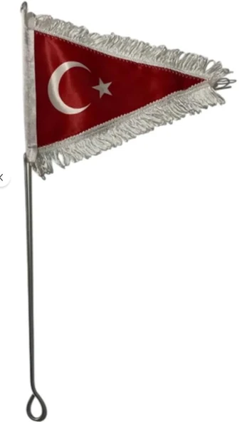Bisiklet Bayrağı Üçgen Püsküllü 45CM ürün görseli 1