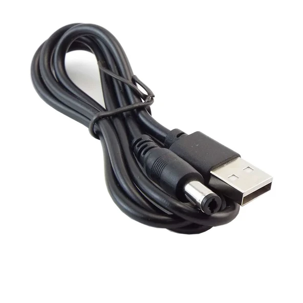 Usb 2.0 DC 5.5mm x 2.5mm güç kablosu 5v2A USB power güç kablosu ürün görseli 1