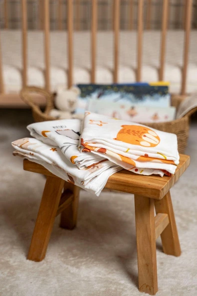 Cotton Collection Bebek 3'lü Müslin Set Douce - Resim 2