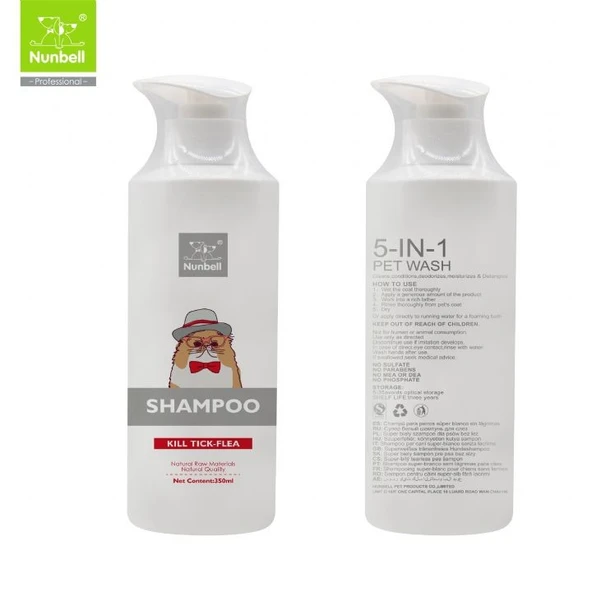 Nunbell Bit Pire Kovucu Kedi Şampuanı 350 ml ürün görseli 1