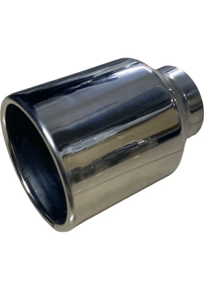 Krom Yuvarlak Model 120 mm Tekli Egzoz Ucu  Paslanmaz Çelik & Sportif Tasarım ürün görseli 1